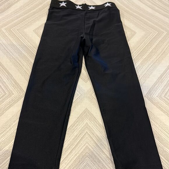 Katie J NYC Girls Black Leggings with Star Waistband - Picture 5 of 6